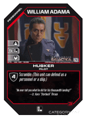 William Adama, Husker (Foil)